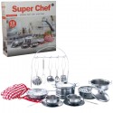 GRAN SET DE COCINA METÁLICO 23PZAS    