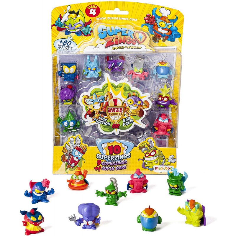 Blister 10 Super Zing Figuras serie 4 | Tiendas MGI