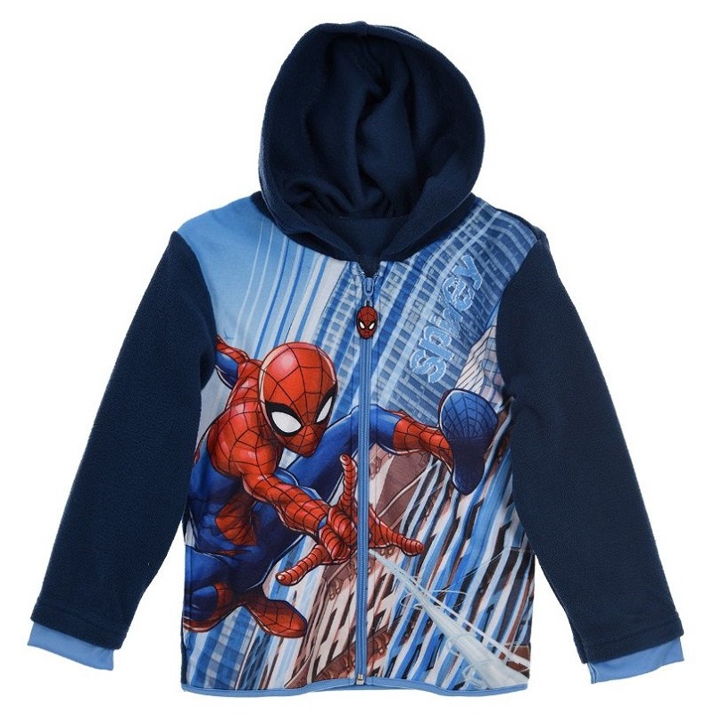 Sudaderas sin capucha Sudadera Polar Spider-Man Spiderman niño con  Cremallera Marvel Ropa 