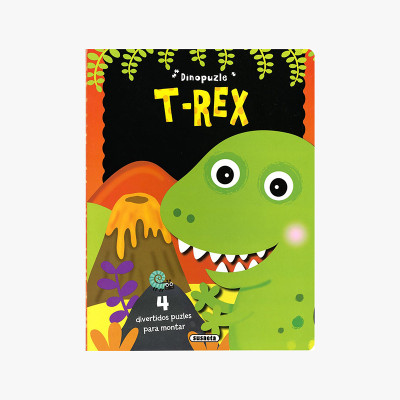 LIBRO DINOPUZZLE T-REX 4...