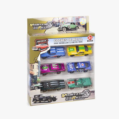 PACK 6 COCHES METAL 4...